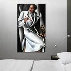 Tamara de Lempicka портрет доктора Boucard Холст Живопись Печать Гостиная домашний декор современные искусственные плакаты