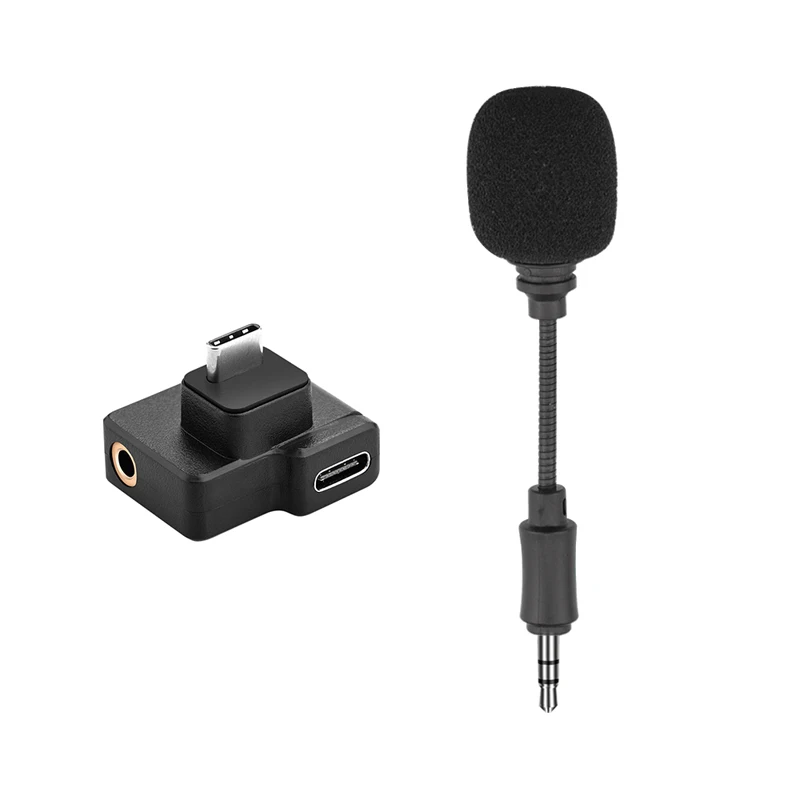 

Portable 3.5mm Mini Microphone and Audio Adapter for OSMO Action Action Camera for VLOG Interview Record