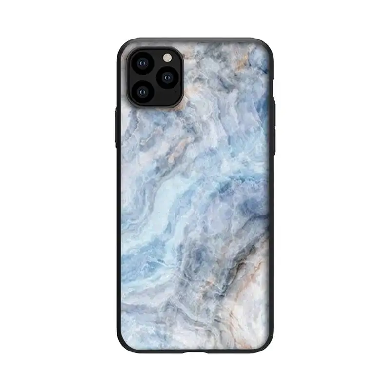 

Luxury Marble Phone Case For Black-Iphone 5s 6 6s 7 8 11 12 X Xs Xr Pro Plus Max Mini Fundas Cover