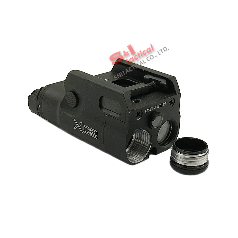 Тактический XC2 ультракомпактный фонарь для пистолета с красным лазером мини