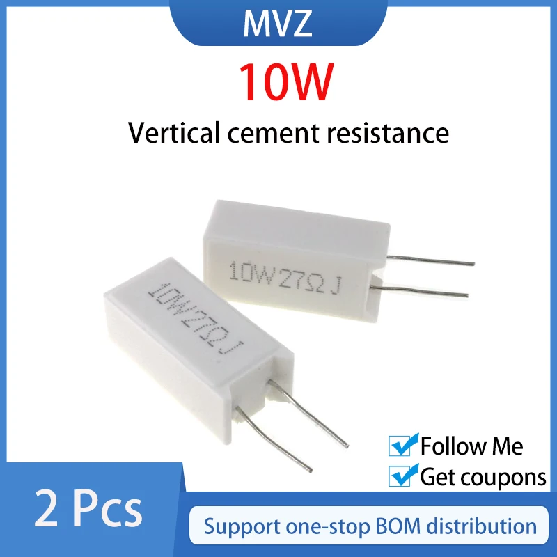 Комплект из 2 предметов 10 Вт вертикальный цемента сопротивление 0.1R 0 22 33 5 56 1 R 7 3 9