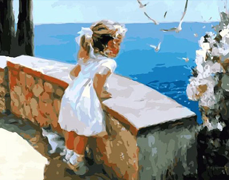 SDOYUNO живопись по номерам 40x50 см безрамные цифровые Painitng рисунки на картины по номерам раскраска по номерам декор для дома рисование по номерам DIY Фигура животные пейзаж - Цвет: 173