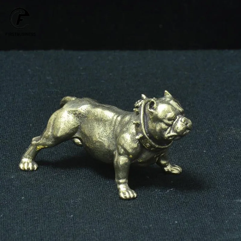 Статуэтка медного чая в китайском стиле статуэтка бульдога из чистой латуни