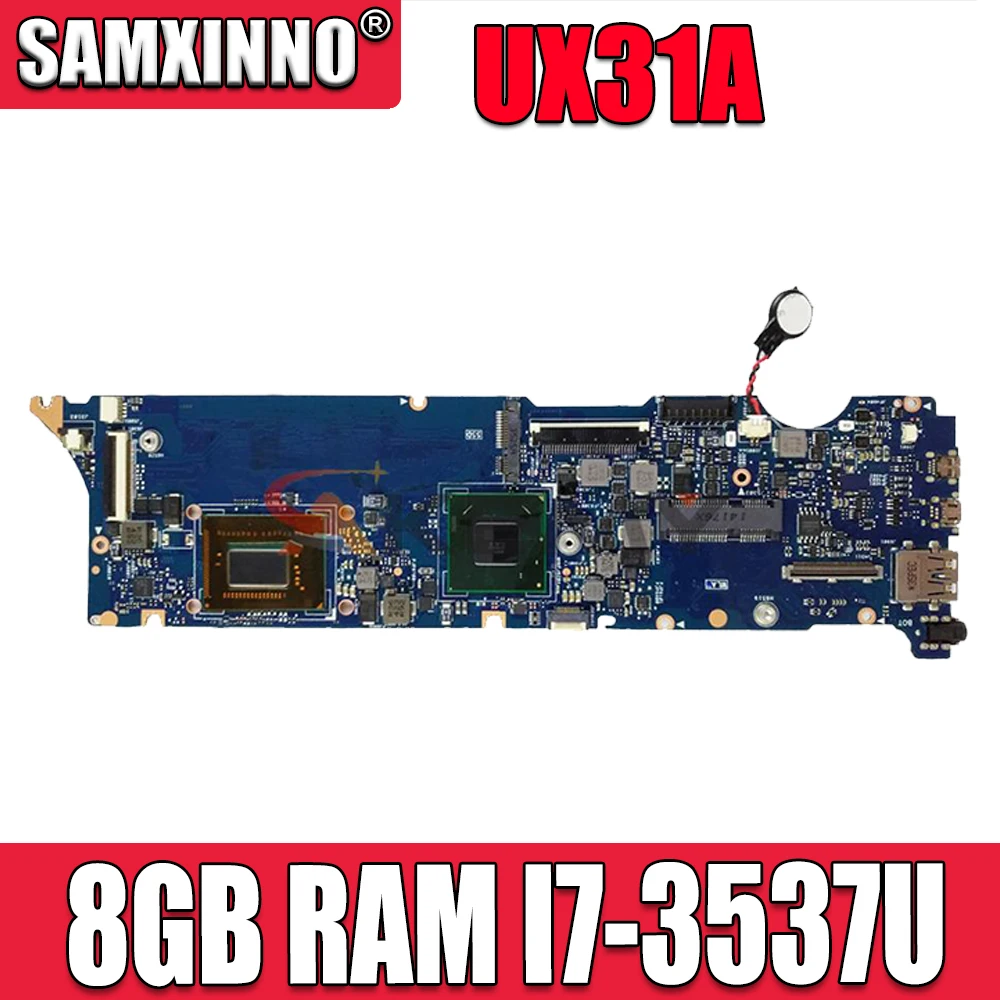 

original UX31A mainboard UX31A UX31A2 8GB RAM I7-3537U CPU For ASUS laptop motherboard