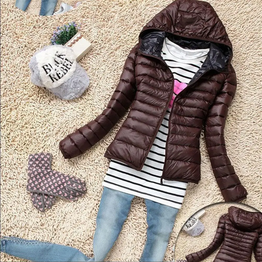 Новинка 2019 зимняя женская куртка осеннее пальто с капюшоном Женская Весенняя