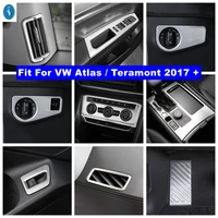 pillar c air ac lift button gear box rest pedal lights control panel cover trim for vw volkswagen atlas teramont 2017 2020