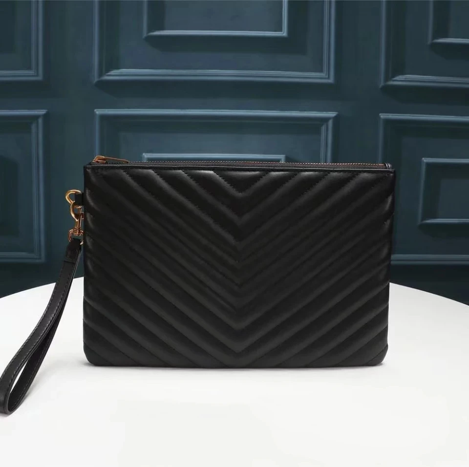 

Luxury Brand Handbag Women's Clutch Bag Genuine Leather Women Envelope Bag Zipper Evening Bag Female Clutches Handbag