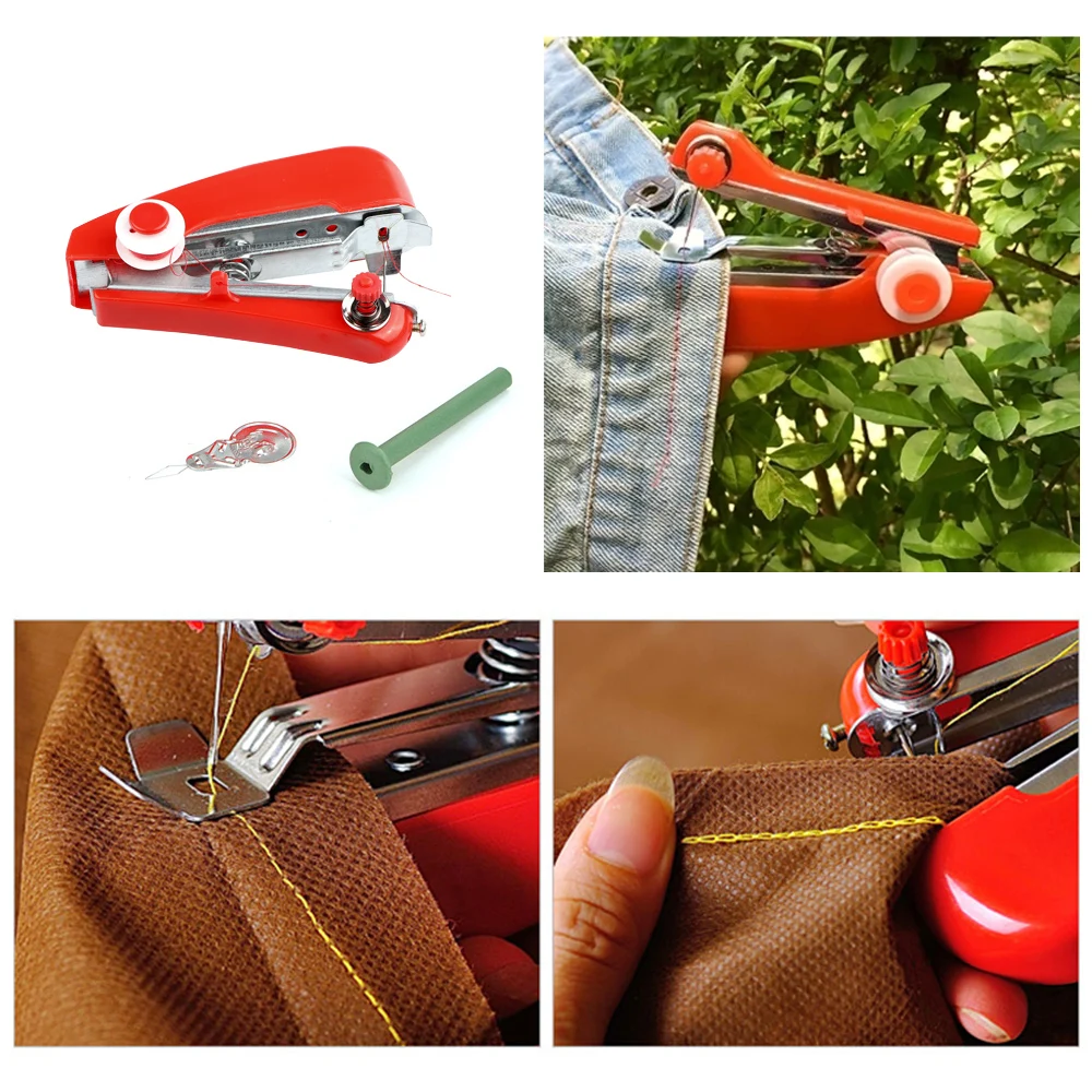 Ручное управление портативная мини швейная машина креативные простые швейные