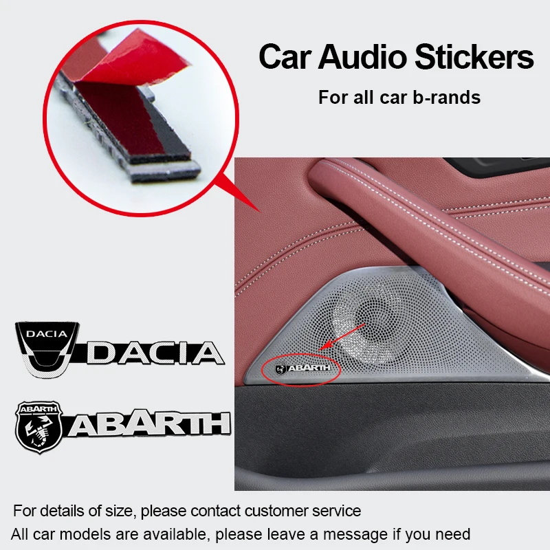 

2pcs Speaker Audio Speaker Badge Stereo Badge Sticker For Hyundai Creta 2020 Accent Tucson I30 Creta 2016 I10 Car Accessories