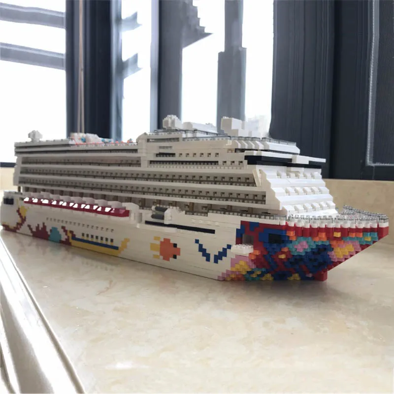 ZRK роскошный круизный лайнер большой корабль 3D модель DIY алмазные мини