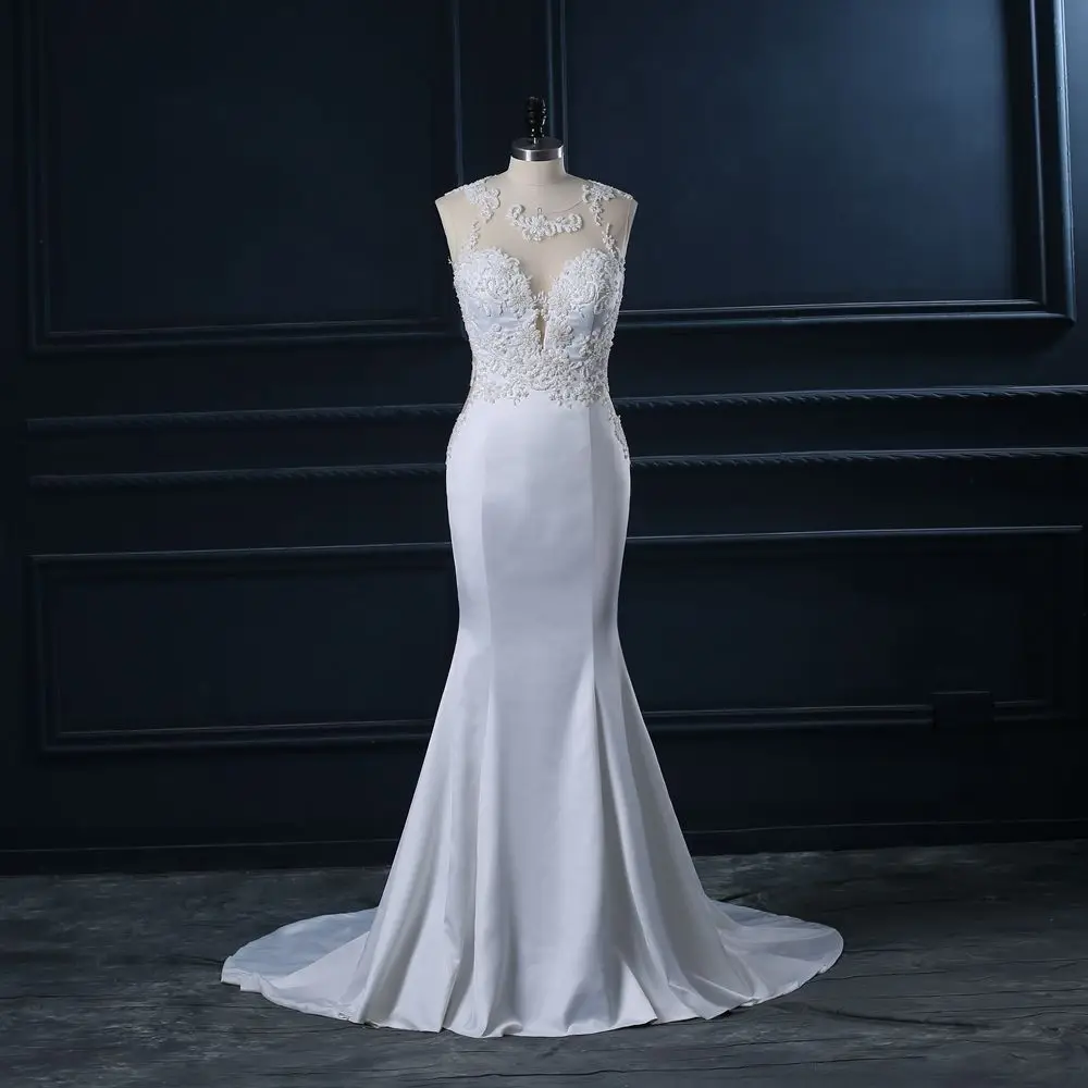 

Сексуальное иллюзионное свадебное платье русалки Свадебные платья Vestidos de novia на заказ