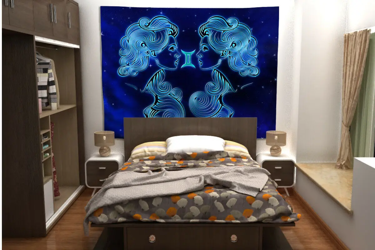 Гобелен со знаками Зодиака искусство настенный подвесной диван стол покрывало