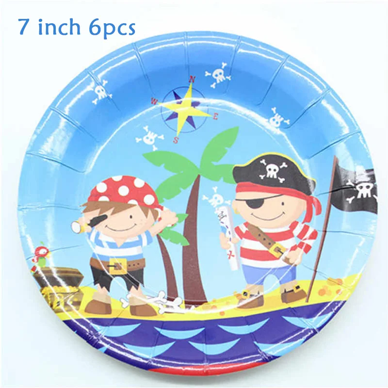 Пиратский Набор столовых приборов для мальчиков на день рождения детский