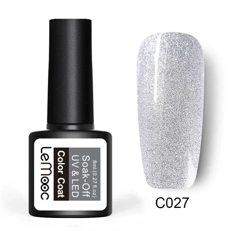 C027 LEMOOC Гель-лак набор все для маникюра Полупостоянный Vernis верхнее покрытие УФ светодиодный гель лак удаляющийся замачиванием Гель-лак для ногтей - Цвет: C027