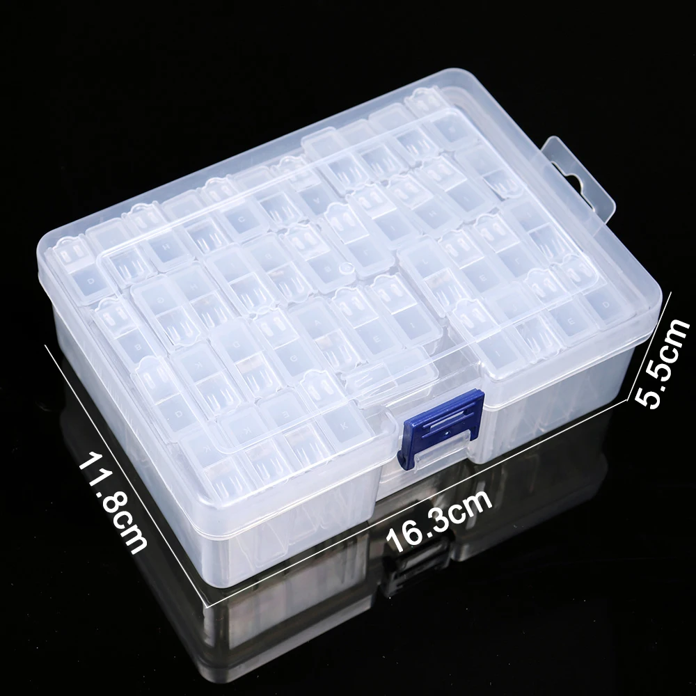 24/42/64 Grid 5d Diamond Painting Accessories Storage Box Diamand Drill Transparent Container For DIY Art | Дом и сад