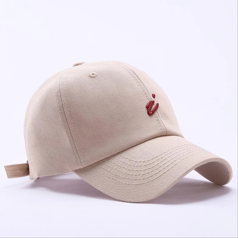 Бейсболка из 100% хлопка для женщин и мужчин модная вышитая надписью I Повседневная