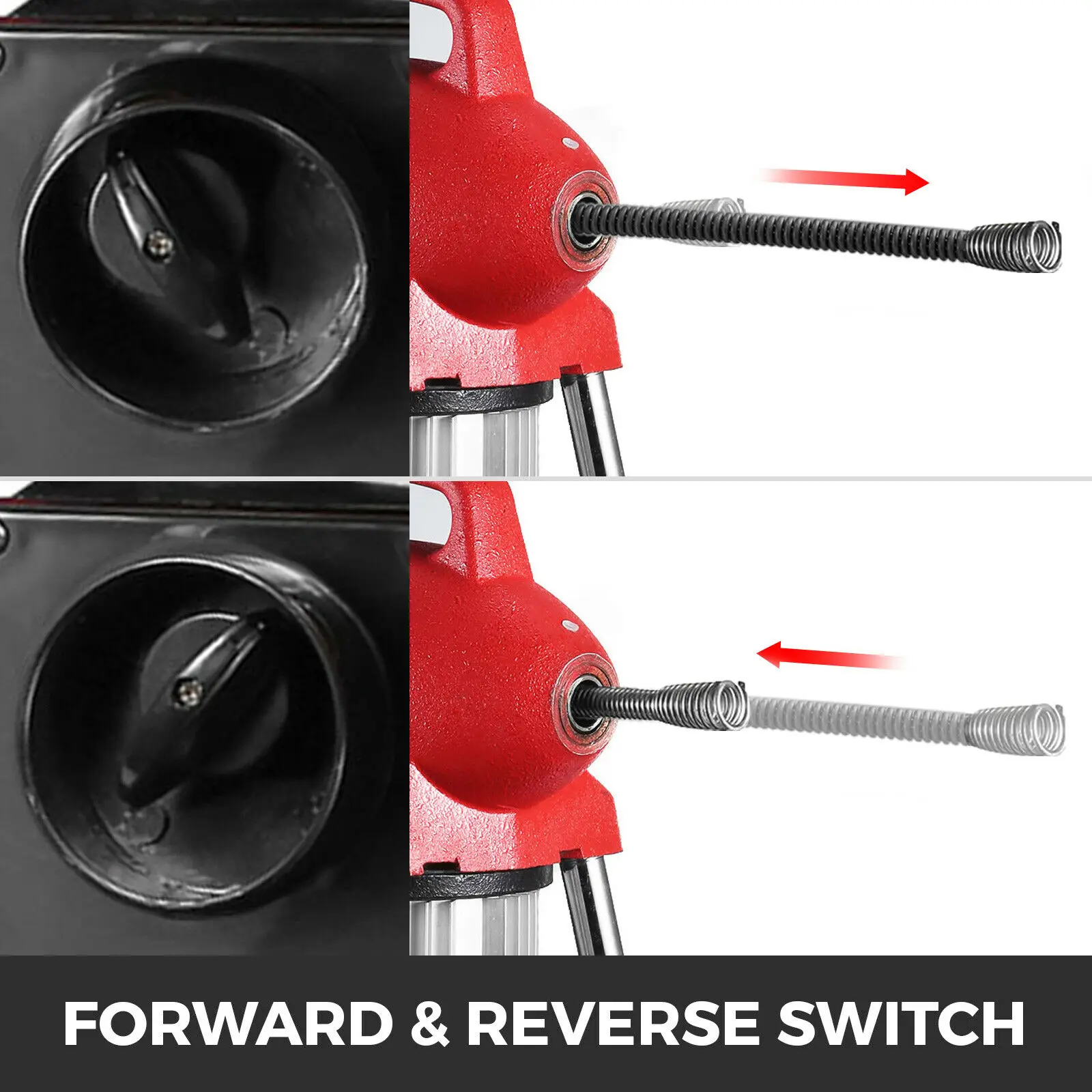 売却 Vevor-電気排水機400W,500W,カッターおよびスパイラルスプリングケーブル付き,断面パイプ,洗浄機,400 Rpm