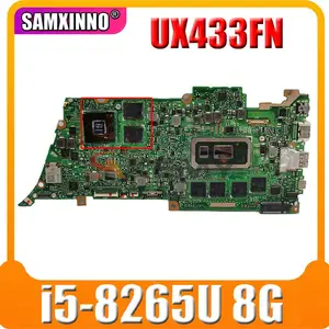 ux433fn motherboard w i5 8265u8gbram mx150 v2g for asus zenbook ux433fn ux433f u4300f ux433fa laotop mainboard 100 test free global shipping