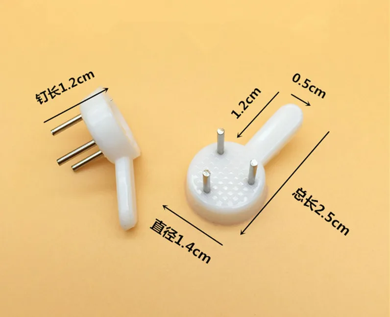 Fixmee 50 шт. длина 25 мм белый пластиковый Невидимый настенный кронштейн для