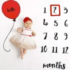 Тканевый фон для фотосъемки малыша с памятью на годовщину фото новорожденных, реквизит, сувенир, 100x100 см
