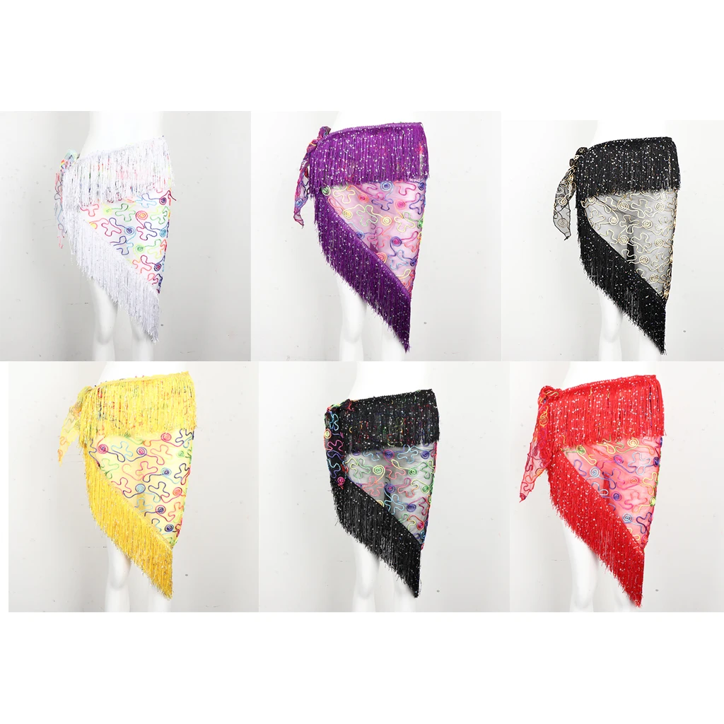 Сетчатая кисточка для индийского танца живота бедра шарф юбка цепочка на талию