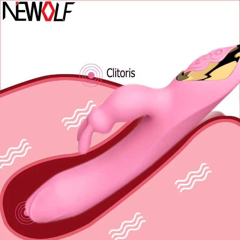 Нефритовый кролик 12-го поколения термоусадочный фаллоимитатор с подогревом