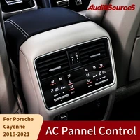 car air conditioning panel for porsche cayenne 2017 2021 back seat ac control board ips touch screen cd lcd rear climate
