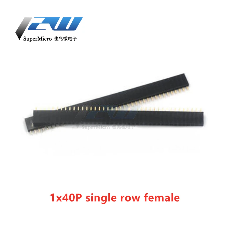 10 шт./лот 2 54 мм Однорядная шинопровод Подключаемый модуль печатной платы разъем