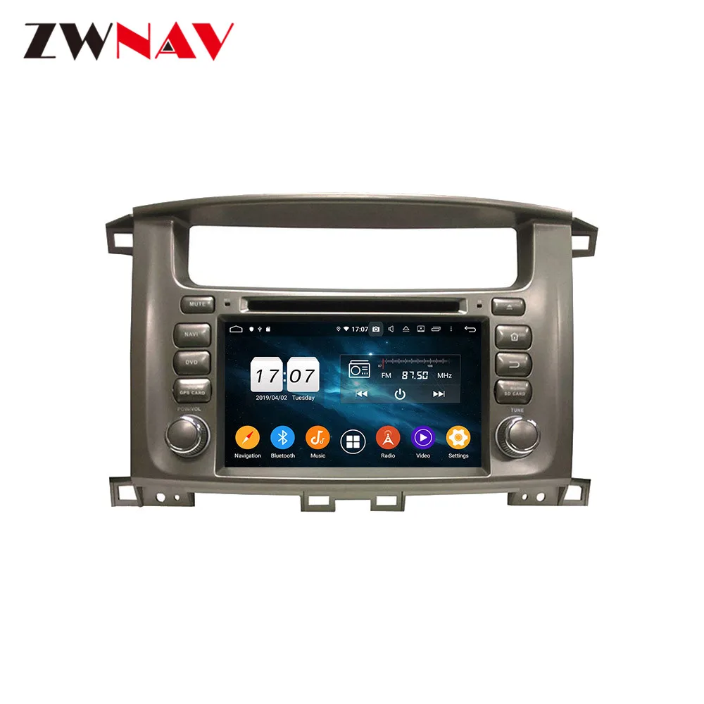 Android 10 IPS экран PX6 DSP для TOYOTA LAND CRUISER 100 1998 1999-2007 автомобильный DVD-плеер GPS