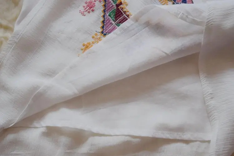 Женское мини-платье TEELYNN Летнее белое платье из искусственного шелка с вышивкой