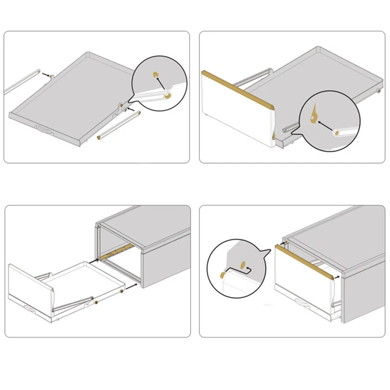 

1Pcs/Set Thickened Flip Shoes Transparent Drawer Case Plastic Shoe Boxes Stackable Box Storage Box Shoe Storage Organizer