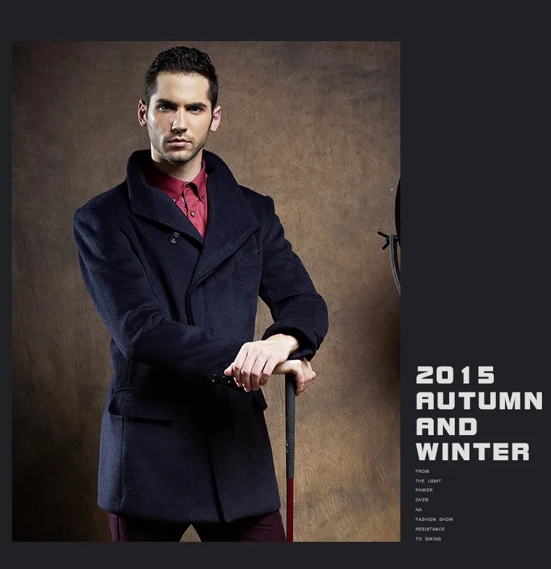 Мужское пальто Зимняя шерсть Мужские куртки и пальто Известный бренд Повседневная Высококачественная мужская парка Фланелевая мода Шерстяное британское деловое длиннее кашемировое полупальто Свадебное пальто