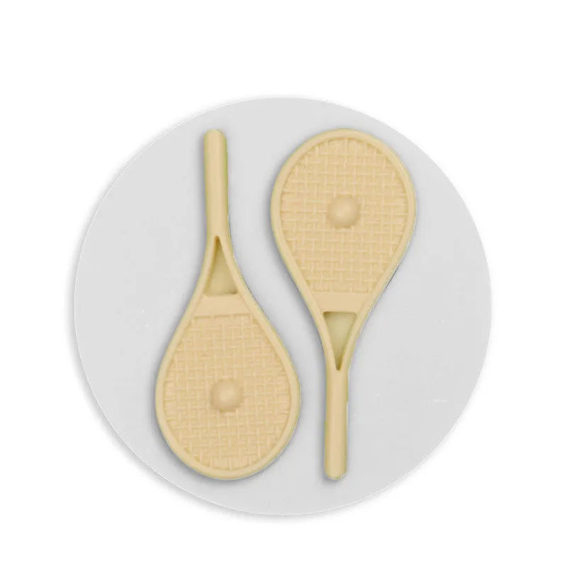 

Silicone Sports Tennis Rackets and Balls Shape DIY Silicone Mold Fondant Cake Decoration Mould Cake Decorating Tool