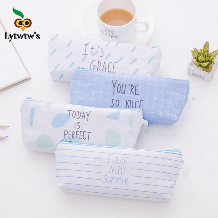 1 шт. холщовая ручка сумка карандаш для школы офиса стационарная косметический