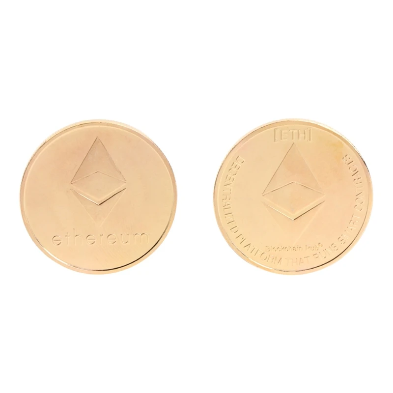 Памятная монета BTC коллекция художественных подарков Сплав Имитация эфириума ETH