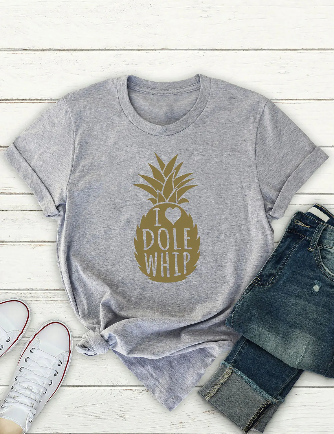 

Short Sleeve Tee O-neck Top Plus Size T Shirt Woman Pineapple Printing Tshirt Woman