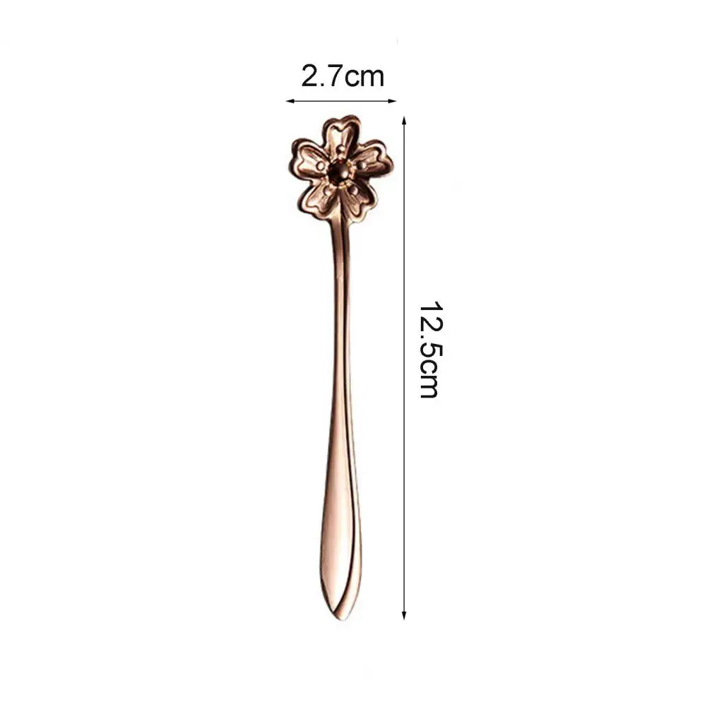

4Pcs/Set Coffee Stirring Spoon Cartoon Stainless Steel Fork Cutlery Tableware