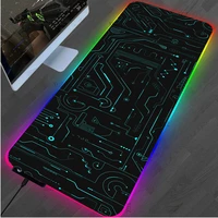 xgz gaming mouse pad rgb black circuit diagram computer notebook pc office keyboard carpet gaming accessories luminous led mat