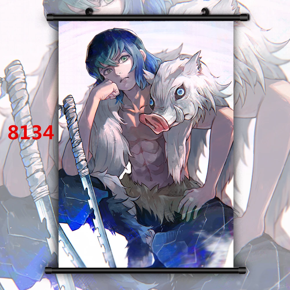 8134 Demon Slayer Kimetsu No Yaiba Аниме Манга плакат в рулоне - Цвет: 8134