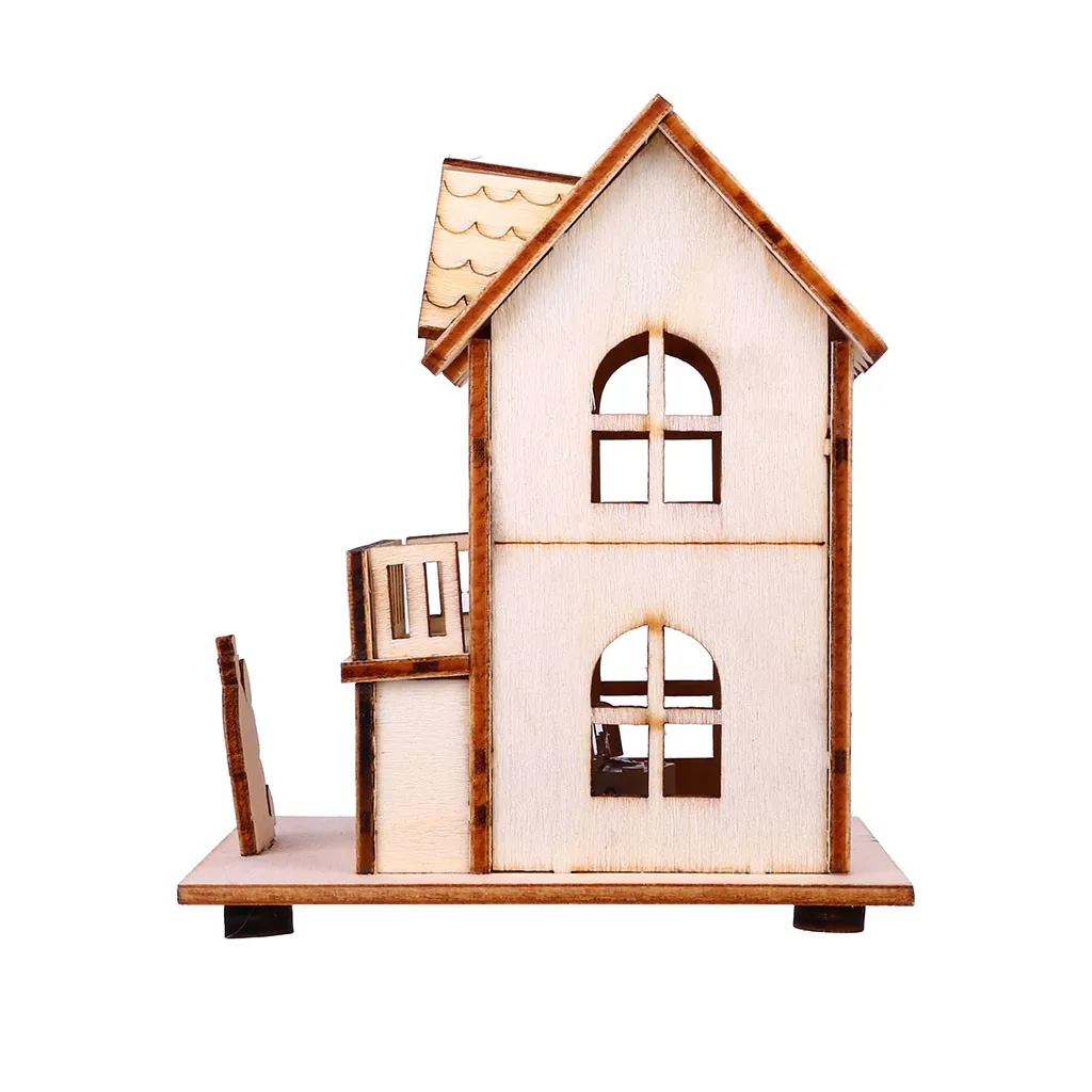 Фестиваль небольшой деревянный светодиодный дом освещенный каюта для вечерние