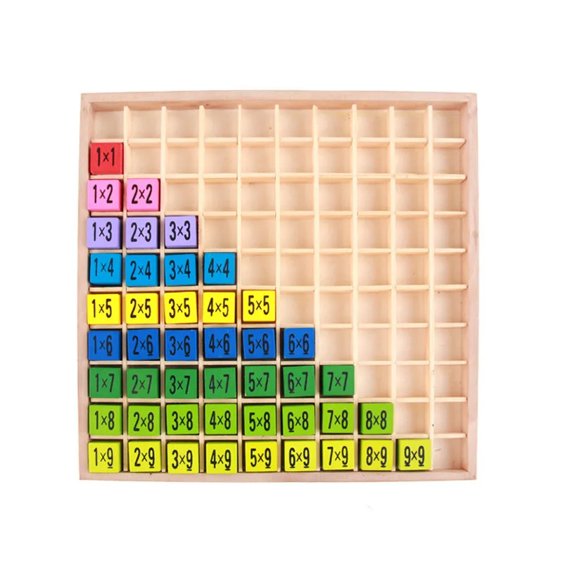

Montessori Children's Educational Building Blocks 99 Multiplication Table Early Education Mathematics And Arithmetic Teaching