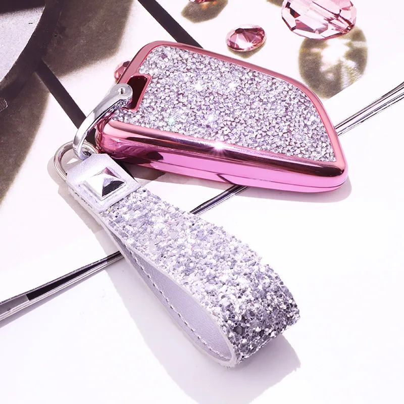 Алмазный чехол для ключа от автомобиля искусственный кристалл защитный BMW X5 F15 X6