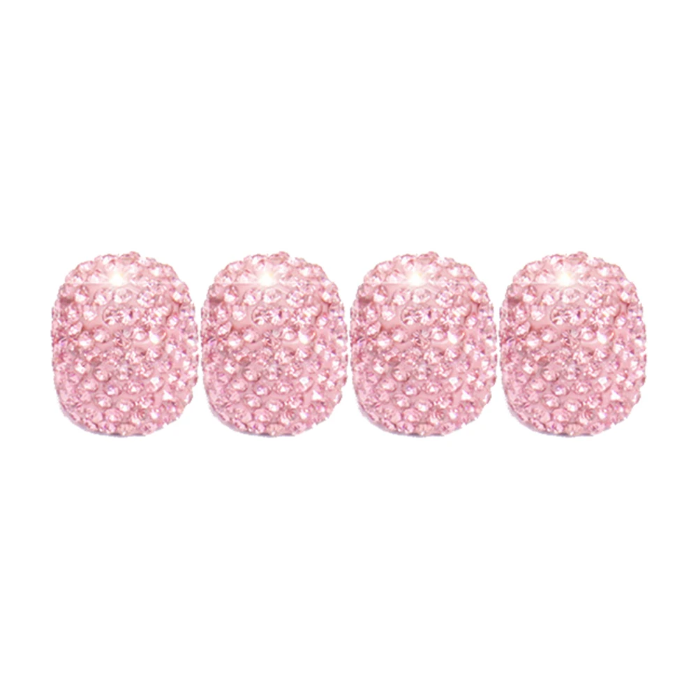 

4pcs Tire Air Valve Stem Cap Diamond Bling For Car Truck Bike Wheel Diamond Valve Cap Creative Modified Car Tire Cap