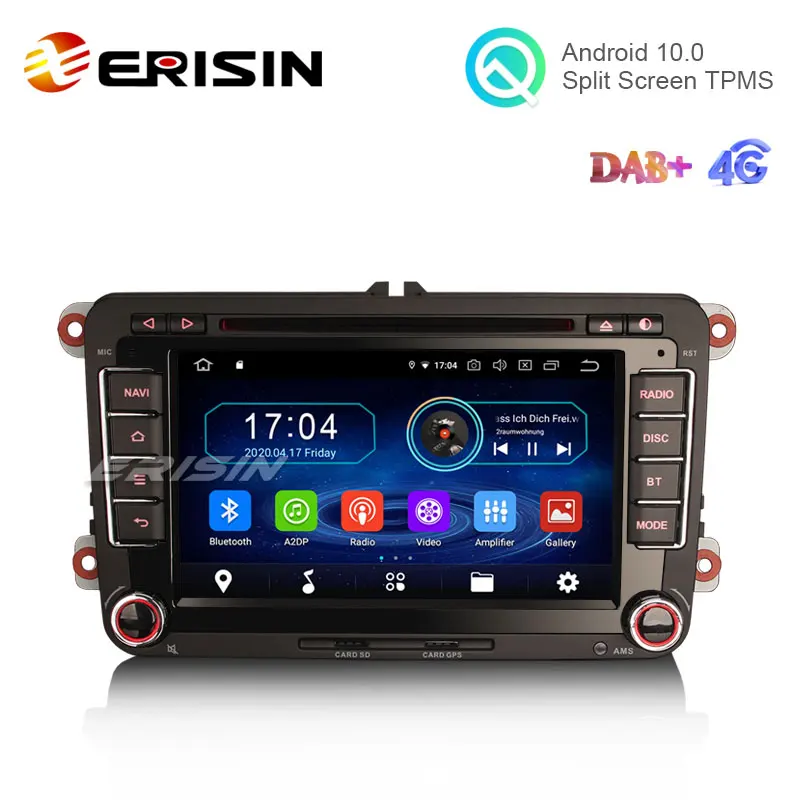 Erisin 5948 7 &quotAndroid 10 0 автомобильный DVD GPS радио WiFi BT Canbus 4G DVB T2 для VW Caddy MK6 Polo Magotan Seat Leon