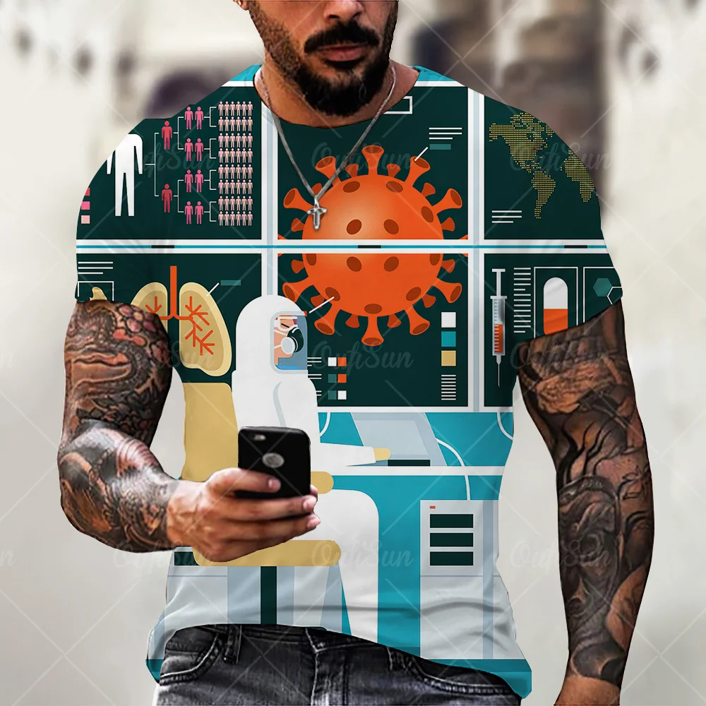 

Summer Explosion Hip Hop T Shirt Men Women 3D Geometric Pattern Printed Oversized T-shirt Harajuku Style Short Sleeve Tee Tops