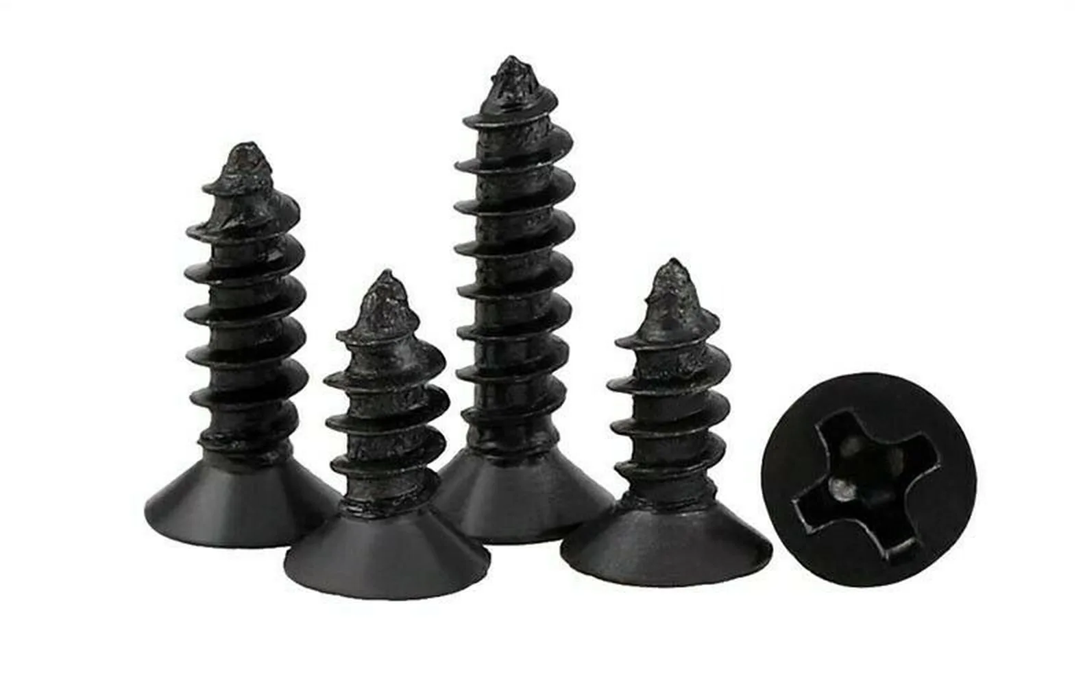 

Саморезы M1, M1.2, M1.4, M1.7, M2, черные, с потайной головкой и заостренным хвостовиком, 500 шт.