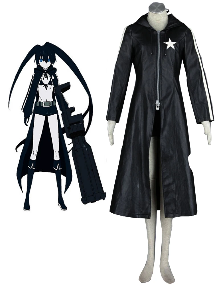 

(QYY-075) Vocaloid Full Set Black Rock Shooter Cosplay Costumes for Women Child