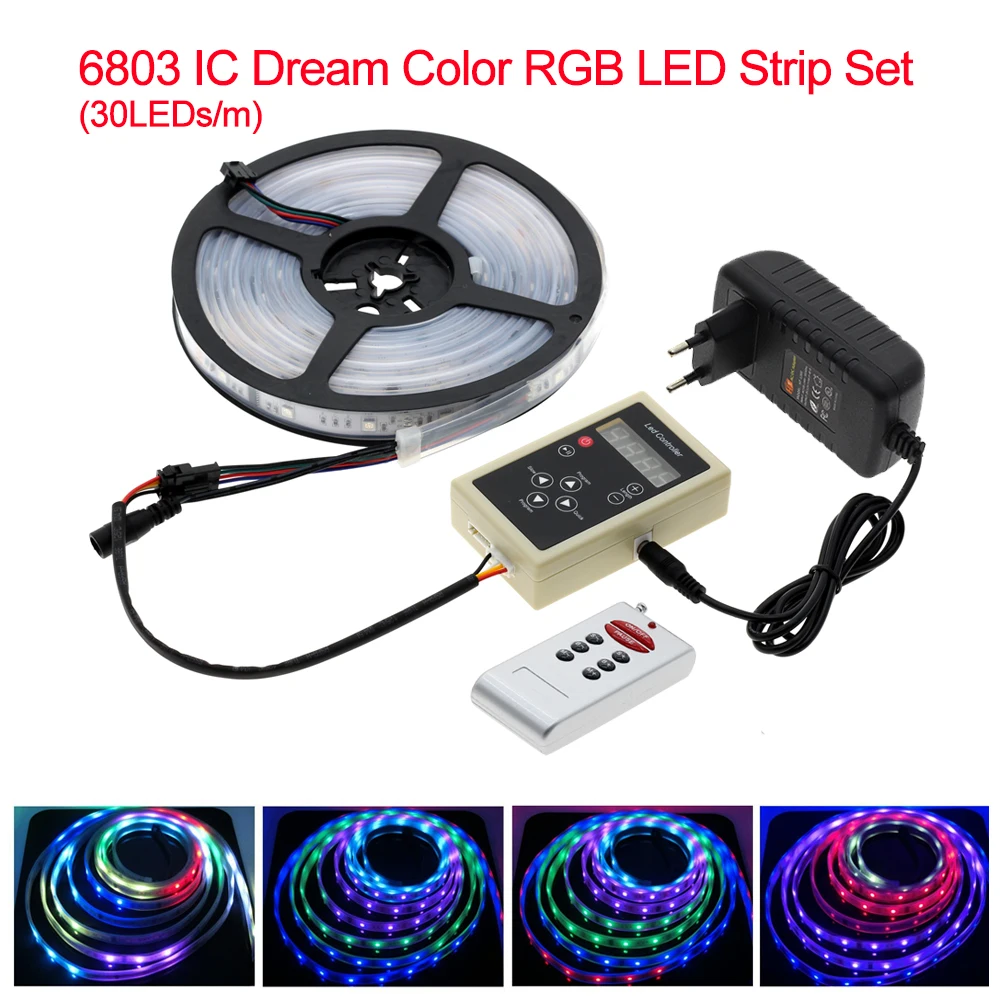 Светодиодный скачки светильник RGB Цвет беговые кроссовки nikeeinglys Сменные Светодиодные ленты 5 м с 133 программа RF контроллер Праздничные огни Decoracion Фея светильник