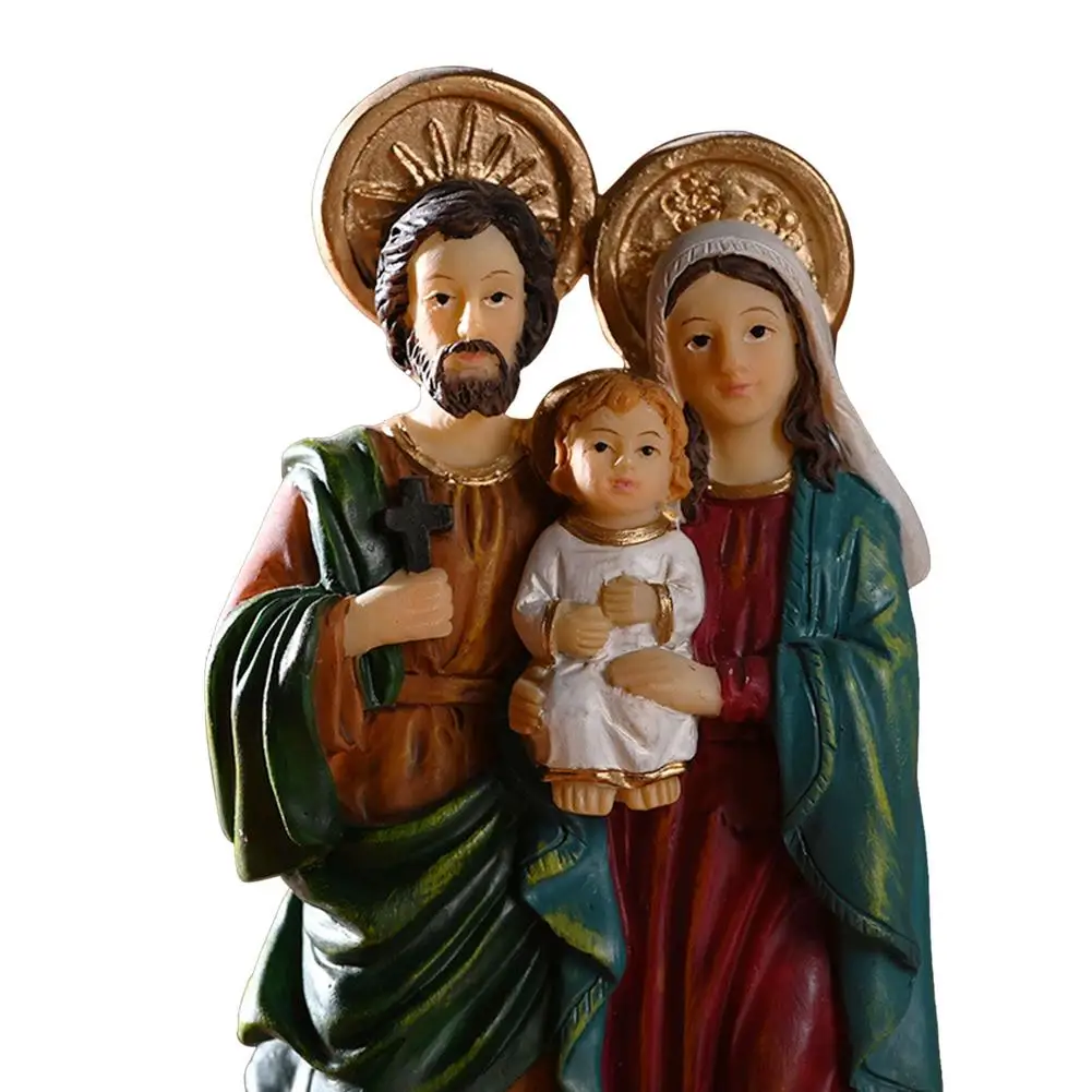 

Figurine Holy Family Jesus Mary Joseph Statue Christ Jesus Statues Mary Joseph Miniature Sculpture For Home Decor Christmas Gift