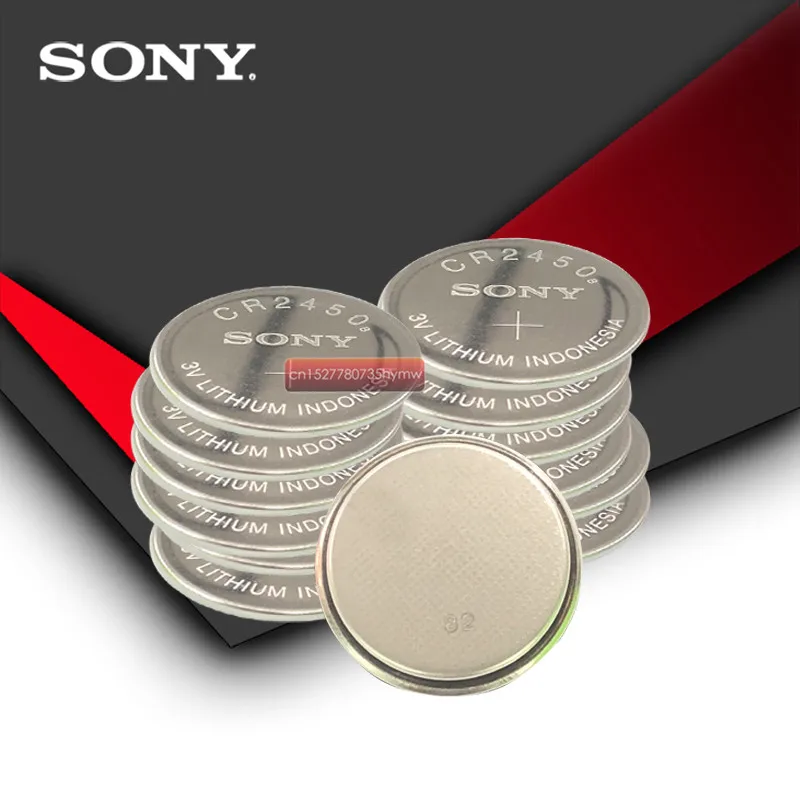 50 шт. Sony 100% оригинальный CR2450 CR 2450 3 В литиевая монета часы брелок батареи для swatch